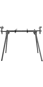 DOVAMAN Updated 10-Inch Sliding Miter Saw, Multi-Material Cutting w/ 3 x TCT Blades, Ambidextrous Operation, 5000/3200RPM Speed, Laser Guide, 0-45° Bevel Cut, Max Cut 3.5x13.4in, 9 Positive Stops