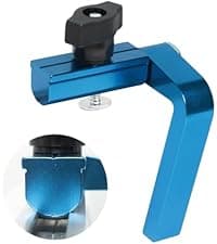 POWERTEC 16" x 3-1/2" Band Saw Fence - Resaw Fence Attachment for Bandsaw Tables & Drill Press, Compatible with POWERTEC Straight Edge Clamps (72260)