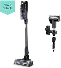 Bissell ICONPet Turbo Vacuum with Powerful Turbo Boost Suction, Tangle Free Brush Roll, & Parking Break, LED Crevice + Dusting Brush Tool, LED Motorized TurboBrush Tool, & Wall Mount. Color May Vary