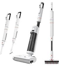 JONR ED12 Lite Wet Dry Vacuum Cleaner, Cordless Vacuum Mop with Self-Washing, 0.1 inch Edge Cleaning, 30min Runtime, Anti-Tangle Design, 7.7lbs Lightweight Mop Vacuum Cleaner for Hard Floors