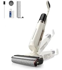 MOVA M10 Cordless Wet Dry Vacuum Cleaner 180° Lie-Flat Smart Vacuum Mop All in One for Hard Floor, 167°F Flashdry Self-Cleaning, Zero inch Dual-Edge Cleaning, 18000Pa Suction, Zero-Tangle for Pet Hair