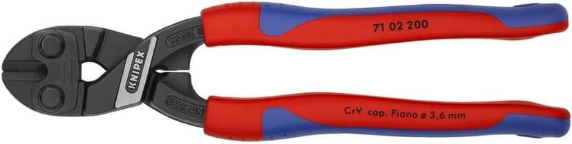 KNIPEX Tools - CoBolt Compact Bolt Cutter, Multi-Component (7102200), 8- Inch Comfort Grip