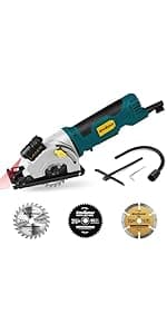 Enventor 7.5 Amp Hammer Drill, 1/2 Inch Electric Drill Hammer, 900W 0-3000RPM Variable Speed, 360° Auxiliary Handle, Lightweight Corded Hammer & Drill 2 in 1 Functions with 9pcs Bit for Metal, Wood