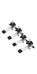 DuBois 51007 Table Saw Miter Gauge Fence System w/ 13 Precise Angle Stops & Standard 3/4”x 3/8”T-Slotted Miter Bar w/T-Slot Plate, Includes T-track Miter Fence, T-track Flip Stop, SEA/Metric Scale