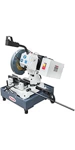 KAKA INDUSTRIAL Metal Cutting Chop Saw 14-Inch, 15-Amp Motor, Cuts Steel, Rebar, Iron, Aluminum, 0-45° Adjustable Angle CHS-355