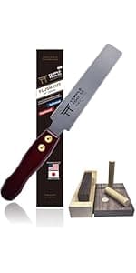 Japanese Pull Saw - 9.5 Ryoba Hand Saw with Rip-cut and Crosscut - Wood Saw for Dovetails, Tenons, Joinery, Cutting Boards to Length & Width- Temple Tool Co.