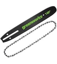 Greenworks 40V 12" Cordless Compact Chainsaw (Great For Storm Clean-Up, Pruning, and Camping), 2.0Ah Battery and Charger Included