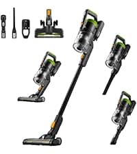 Eureka Cordless Vacuum Cleaner Lightweight, Stick Vacuum Rechargeable for Hardwood, Pet Hair, Blue w/Clean Station, Stylus Elite NEC490SE