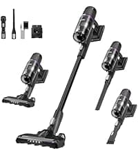 Eureka Cordless Vacuum Cleaner Lightweight, Stick Vacuum Rechargeable for Hardwood, Pet Hair, Blue w/Clean Station, Stylus Elite NEC490SE