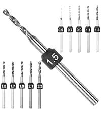 AM ARROWMAX Mini Drill Pen, 5-Speed, LED Lights, OLED Display, Aluminium Box, Resin Drill Set With 10 Small Bits, 3/32-Inch Shank, For Jewelry Making, Wood, Plastic