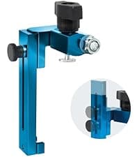 POWERTEC 16" x 3-1/2" Band Saw Fence - Resaw Fence Attachment for Bandsaw Tables & Drill Press, Compatible with POWERTEC Straight Edge Clamps (72260)