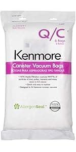 Kenmore 81414 Bagged Canister Vacuum Cleaning Tools, 400 Series + Telescoping Wand, Red