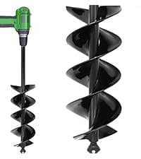 TCBWFY Garden Auger Drill Bit for Planting 1.6"x16.5"and 3.5"x16",Heavy Duty Bulb Planter Tool for Digging Holes,Compatible with 3/8" Hex Drive Drill