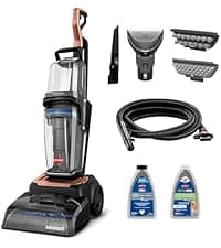 BISSELL Revolution HydroSteam Carpet Cleaner, Upright Deep Cleaner, HydroSteam Technology, 4-inch Self-Cleaning Tough Stain Tool & Formulas Included, 4123