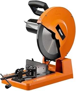 Slugger by Fein 14" Metal Cutting Saw - High Torque Low-Speed Motor, Precision Bevel Cuts, Cast Aluminum Base, Integrated Chip Collection, Ergonomic Handle - 72905361120