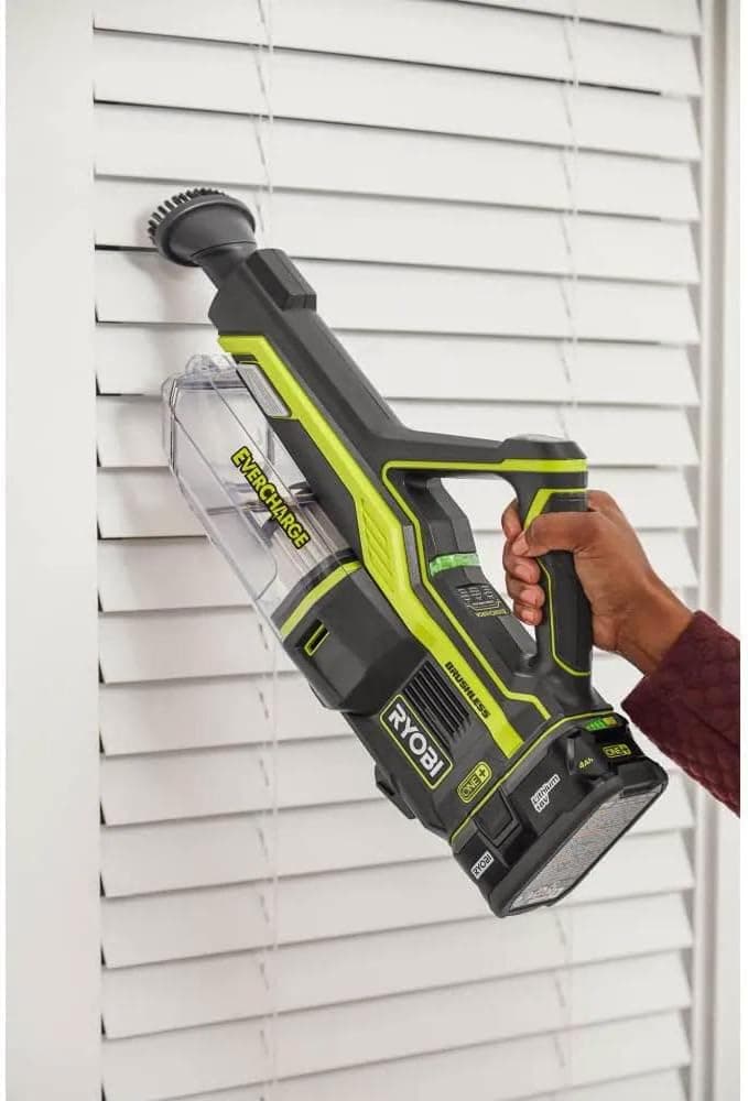 RYOBI 18 Volt ONE+ Brushless Cordless Stick Vacuum Kit (Renewed)