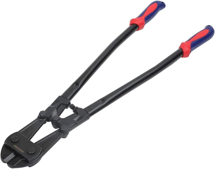 WORKPRO Bolt Cutter, 24-Inch, Chrome Vanadium Steel Blade for Cutting Pad Locks, Soft metal,Rivets and Chain, Bi-Material Handle with Soft Rubber Grip, W017015A