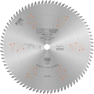 CMT ORANGE TOOLS 283.680.10 Orange Chrome Ultimate Plywood & Melamine Blade 10" x T80 HiATB, Silver