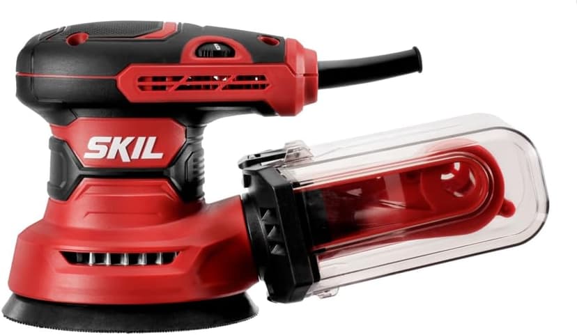 SKIL 5” Random Orbital Sander with Cyclonic Dust Box & 3pc Sanding Sheet - SR211601, Multicolor