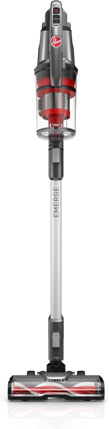 Hoover ONEPWR WindTunnel Emerge Cordless Stick Vacuum Cleaner, Lightweight Stick Vac, Powerful and Quiet Cleaning, Self Standing, No Wall Mount Required, Cordless Vacuum Cleaners for Home Use