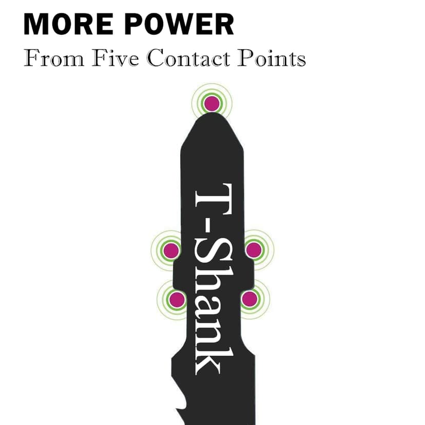 20PCS T Shank Jigsaw Blades Tool for Wood Plastic Metal Compatible with 90% Power Jig Saws Such as Bosch DEWALT RYOBI One+ Makita SKIL Black+Decker Includes 4 Each of T101B T101AO T144D T118A & T118B