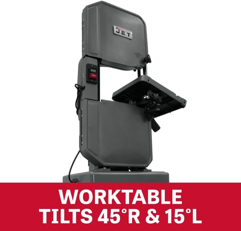 JET 14-Inch Metal/Wood Bandsaw, 1 HP, 115/230V 1Ph (Model J-8201K)