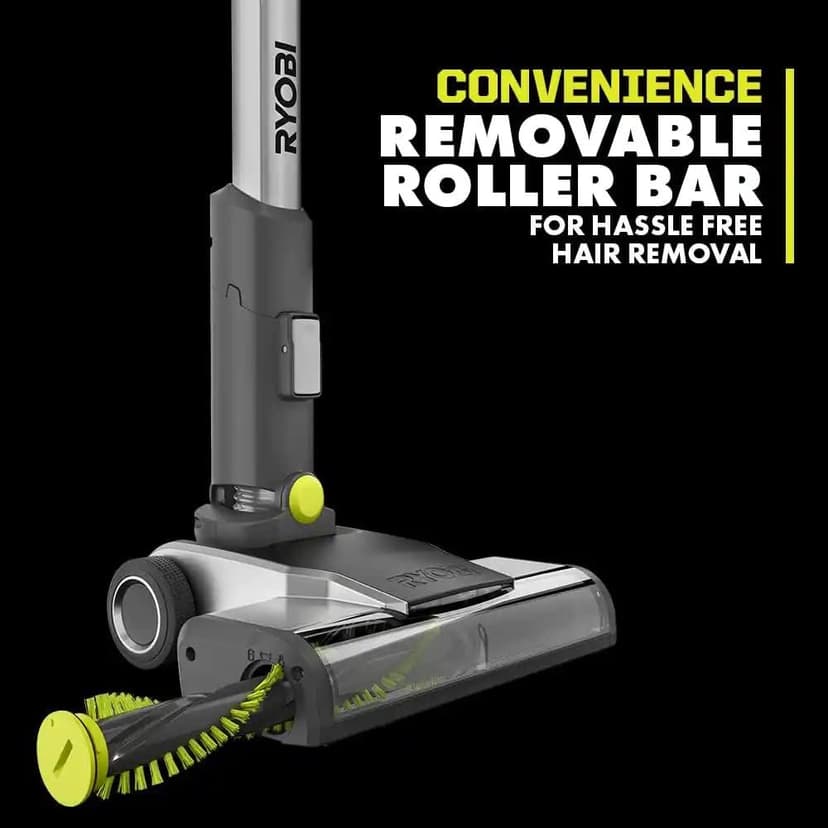 RYOBI Pacroban ONE+ 18V Cordless Stick Vacuum Cleaner Kit with 4.0 Ah Battery and Charger
