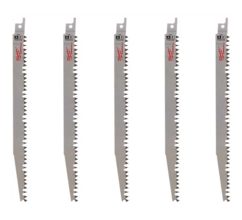 9 Pruning SAWZALL Reciprocating Saw Blades 5 TPI