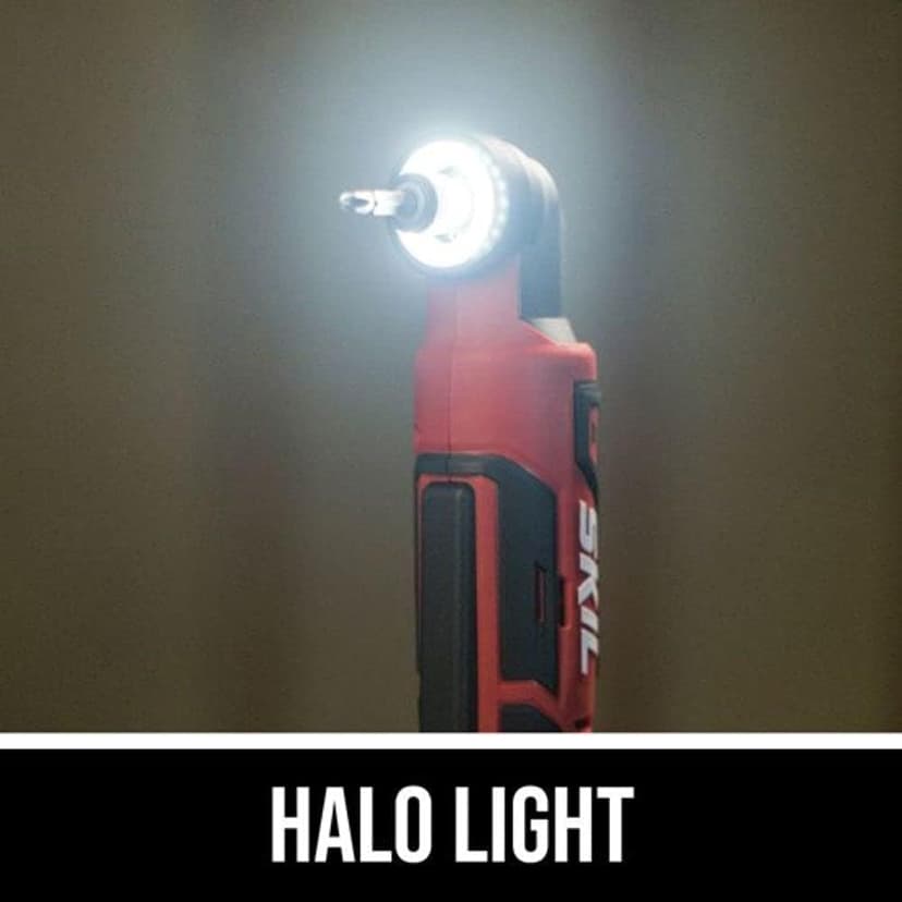 SKIL PWR CORE 12 Brushless 12V 1/4 Inch Hex Right Angle Impact Driver Includes 2.0Ah Lithium Battery and PWR JUMP Charger - RI574502