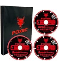 FOXBC 4-1/2 Inch Circular Saw Blade 120 Tooth for Plywood, OSB, Veneer, Plastics Cutting with 3/8 Inch Arbor - 3 Pack