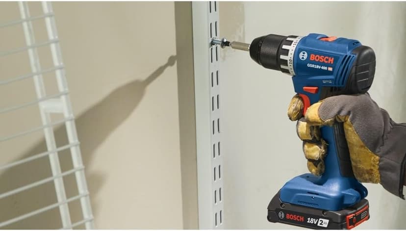 BOSCH GSR18V-400B12 18V Compact Brushless 1/2 In. Drill/Driver Kit with (1) 2.0 Ah SlimPack Battery