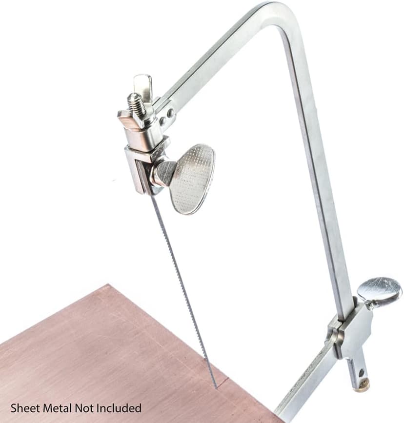 SE 3-in-1 Professional Jeweler's Saw Set - Saw Frame, 144 Blades, and V-Slot Bench Pin with Clamp - Versatile Tools for Precise Jewelry Making