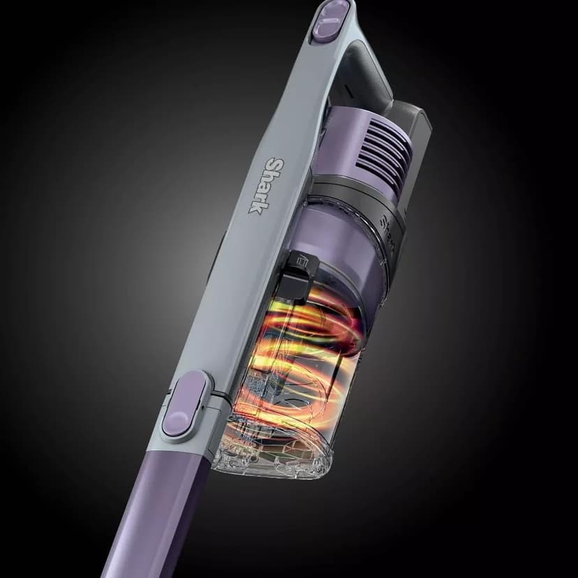 Shark IX141H Pet Cordless Stick Vacuum with Anti-Allergen Complete Seal, XL Dust Cup, LED Headlights, Removable Handheld, 40min Runtime, Grey/Purple, 7.5 lbs (Renewed)