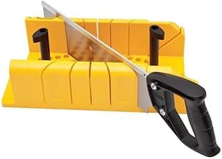 Stanley 1-20-600 Saw Storage Miter Box with Saw, Black