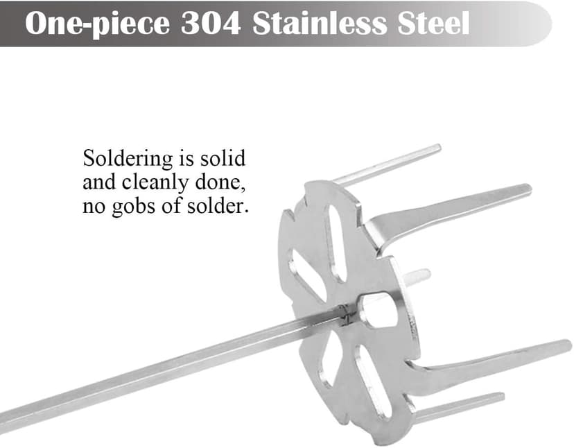 KAMaster Pork Puller Drill Attachment 304 Stainless Steel Meat Shredder Used with Standard Hand Drill for BBQ