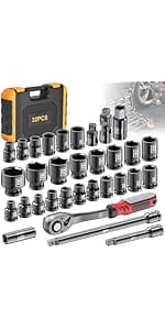 Cordless Impact Wrench 1/2" Compatible with Milwaukee 18V Battery, 1000Ft-lbs(1360N.m) High Torque Impact Driver, Electric Impact Gun with 4-Mode Speed, LED Work Light for Car(Bare Tool)