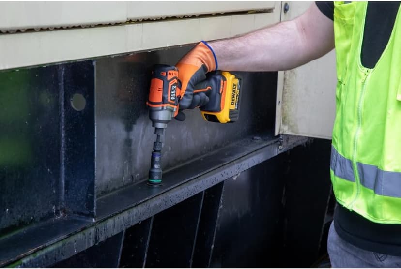 Klein Tools 65239 20-Piece Flip Socket Set with KNECT System and 32933M 6-in-1 Impact Flip Socket Set, 7-14mm