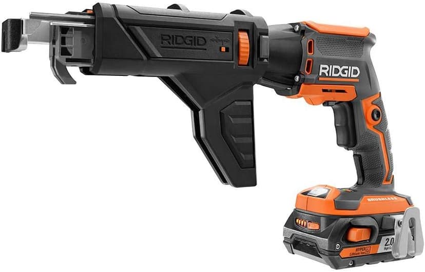RIDGID 18-Volt Cordless Brushless Drywall Screwdriver with Collated Attachment (Tool-Only)