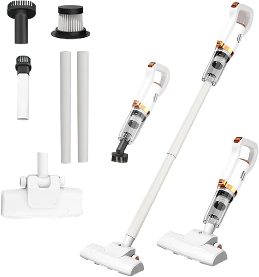 New Model Cordless Vacuum Cleaner, Powerful Stick Vacuum for Hardwood Floor, 35 Min Rechargeable Battery, 4 in 1 Lightweight Upright Vacuum for Pet Hair Carpet (1)