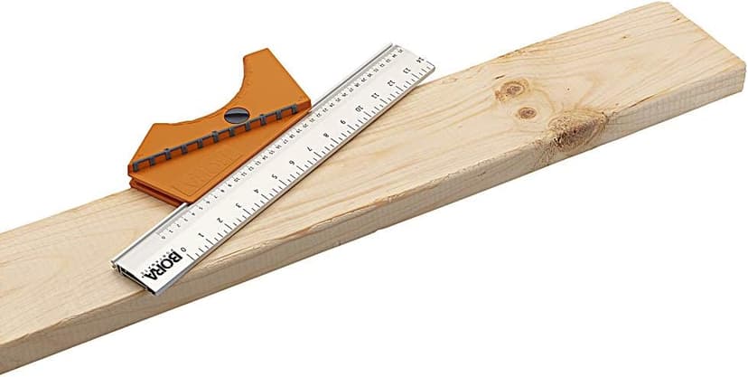 Bora 530416 Quickcut Circular Saw Guide With Rail & Angle Assist, All-In-One Woodworking Tool, Strong Aluminum 16 Inches Long, With A 14-Inch (35.5Cm) Guide Rail