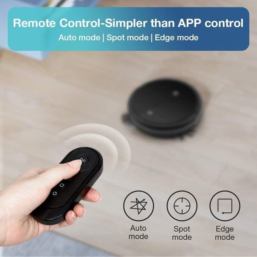 Robotic Vacuum Cleaner,Ideal For Pet Hair,Home and Kitchen Hard Floor and Low Pile Carpet