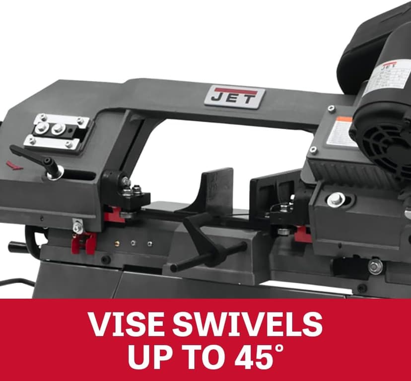 JET 5" x 6" Horizontal/Vertical Bandsaw, 1/2 HP, 115/230V 1Ph (Model HVBS-56)