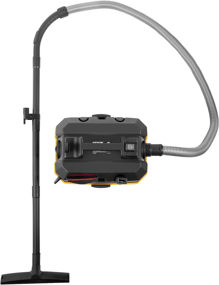 VEVOR Wet Dry Vac, 4 Gallon, 5 Peak HP, 3 in 1 Shop Vacuum with Blowing Function Portable Attachments to Clean Floor, Upholstery, Gap, Car, ETL Listed, Black/Yellow
