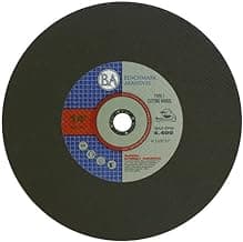 Benchmark Abrasives Aluminum Oxide Type 1, 14 Inch Chop Saw Blade, Cutting Wheel with 3/32" X 1" Arbor, Fast Circular Saw Blades for Cutting Metal Steel Drywall - Grinding Wheel - 10 Pack