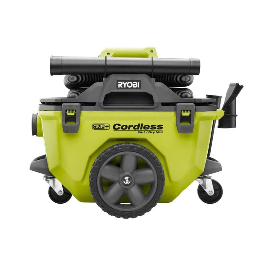 Ryobi 18-Volt ONE+ 6 Gal. Cordless Wet/Dry Vacuum (Bare-Tool) with Hose, Crevice Tool, Floor Nozzle and Extension Wand