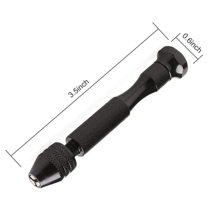 Professional Pin Vise Hand Drill Bits, Mini Twist Drill Bits Set (0.8-3.0mm), Precision Hand Drill Bit Rotary Tools Set of 11, for Metal Wood, Manual Work DIY, Jewelry, Assembling, Model Making