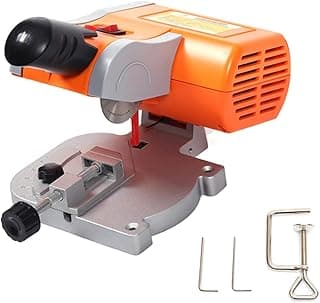 45° Miter Mini Benchtop Cut-Off Saw,Hobby Crafts Mini Cuts Wood Metal W/Clamping Tool,Adjustable Cutting Angle & 7800r/Min For Metal Wood Plastic.