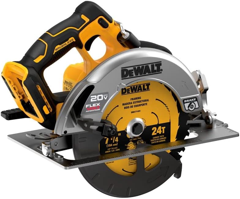 DEWALT DCS573B 20V MAX* 7-1/4 in. Brushless Cordless Circular Saw with FLEXVOLT ADVANTAGE™ (Tool Only)