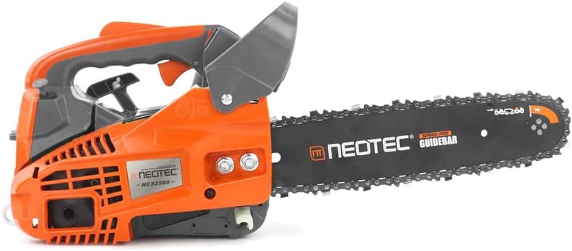 NEO-TEC 12'' Top Handle Gas Chainsaw,2-Stroke 25.4cc Portable Chain Saws for Trees Gas Powered Wood Cutting