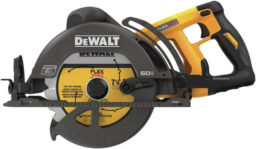 DEWALT FLEXVOLT 60V MAX* Circular Saw for Framing, 7-1/4-Inch, Tool Only (DCS577B)